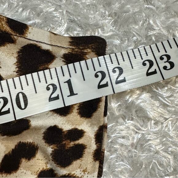 TORRID SUPER SOFT DOUBLE SCOOP NECK RUCHED LEOPARD TANK TOP Sz 3X - Picture 12 of 13